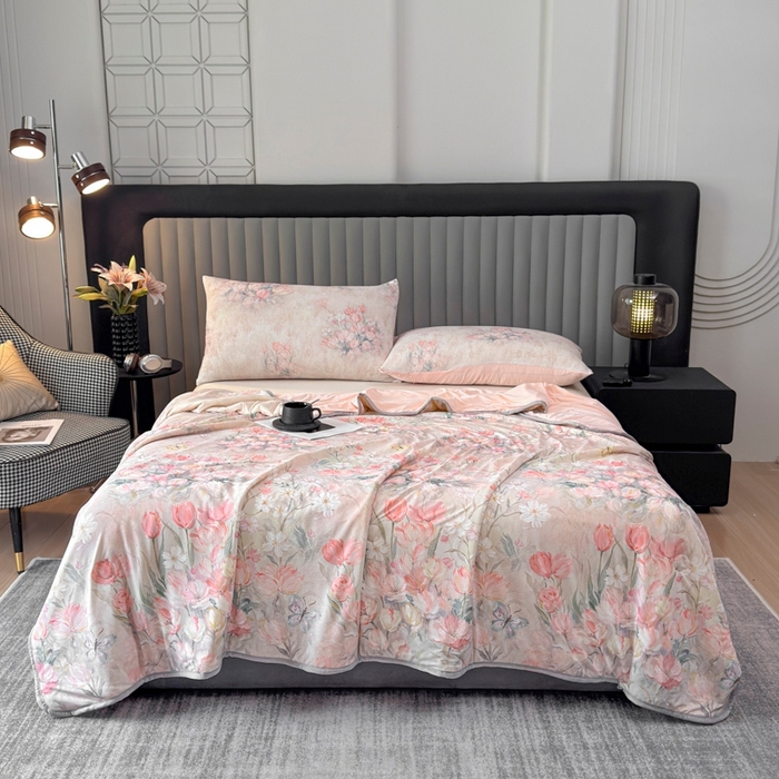 91家纺网 家纺一手货源 找家纺 （总）花满路 2026新款成人夏被