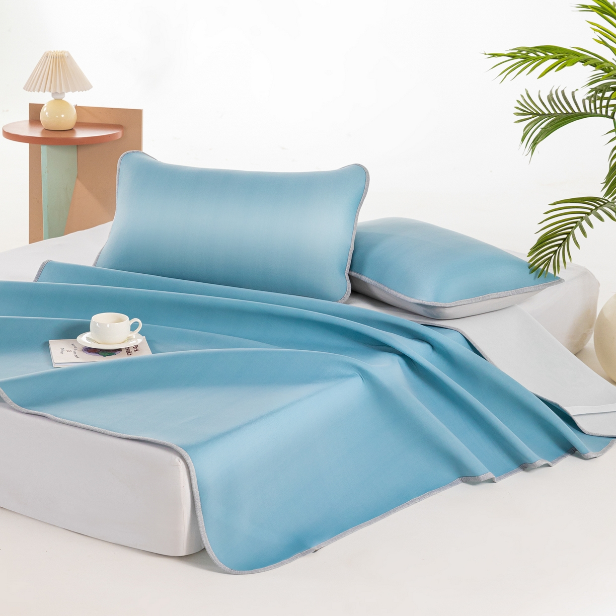 91家纺网 家纺一手货源 找家纺 （总）凌云家纺 2026新款A类100%锦纶凉感凉席平铺款