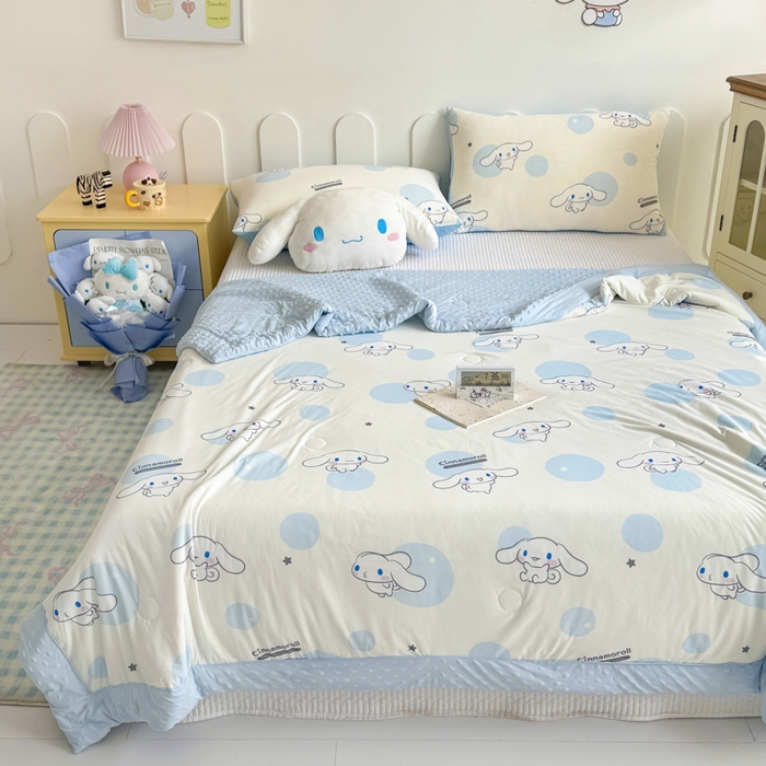 91家纺网 家纺一手货源 找家纺 花满路 2026新款儿童有氨凉感丝夏被夏凉被空调被 飞飞玉桂狗