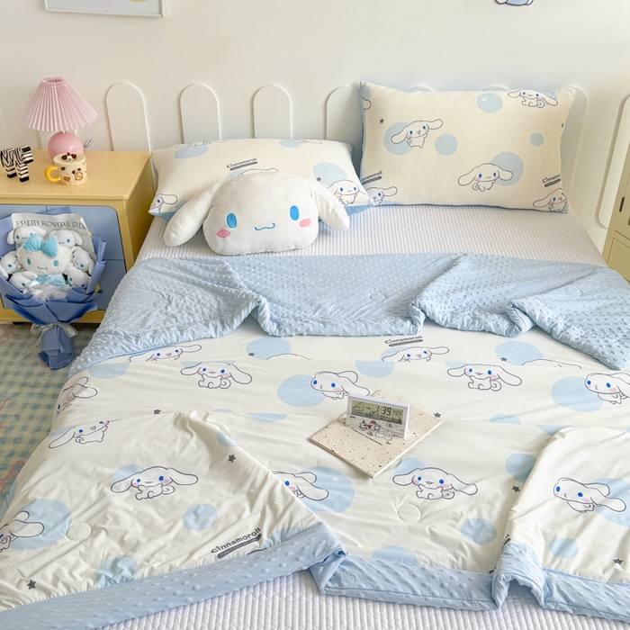 91家纺网 家纺一手货源 找家纺 花满路 2026新款儿童有氨凉感丝夏被夏凉被空调被 飞飞玉桂狗