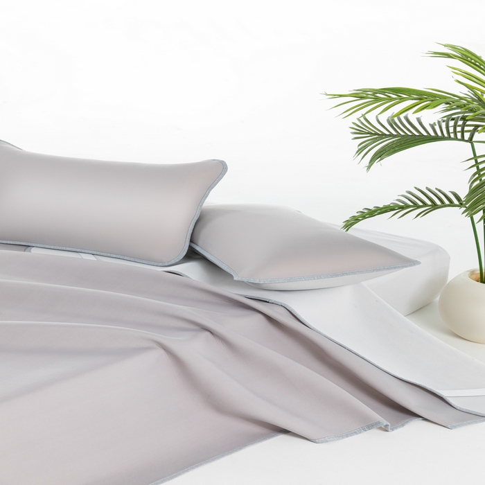 91家纺网 家纺一手货源 找家纺 凌云家纺 2026新款A类100%锦纶凉感凉席平铺款 镜面席平铺-浅灰