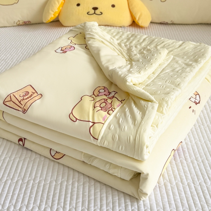 花满路 2026新款儿童有氨凉感丝夏被夏凉被空调被 奶香布丁狗