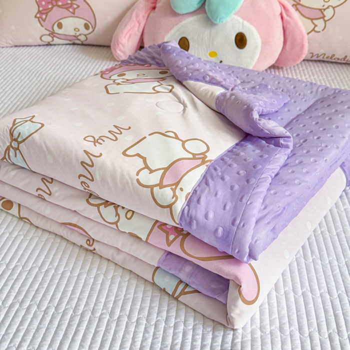 花满路 2026新款儿童有氨凉感丝夏被夏凉被空调被 奶油美乐蒂