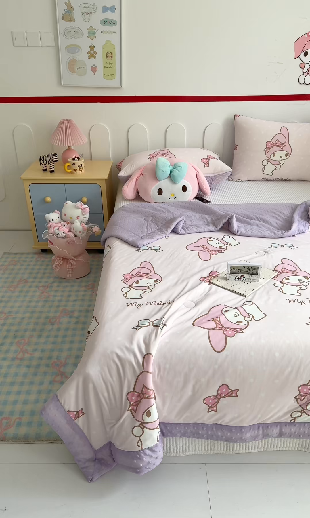 91家纺网 家纺一手货源 找家纺 花满路 2026新款儿童有氨凉感丝夏被夏凉被空调被 奶油美乐蒂