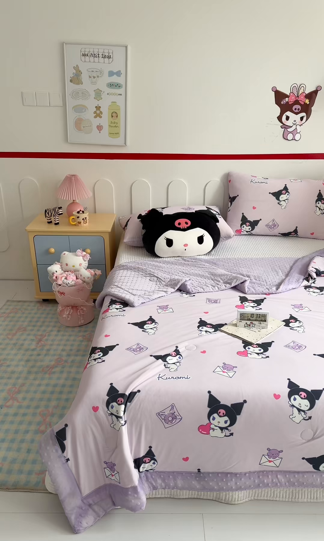 91家纺网 家纺一手货源 找家纺 花满路 2026新款儿童有氨凉感丝夏被夏凉被空调被 甜酷库洛米