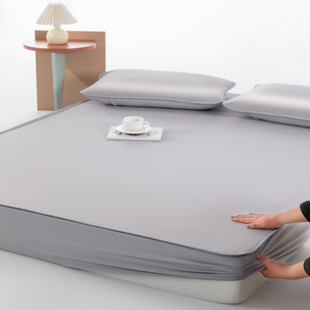 91家纺网 家纺一手货源 找家纺 （总）凌云家纺 2026新款A类100%锦纶凉感凉席床笠款