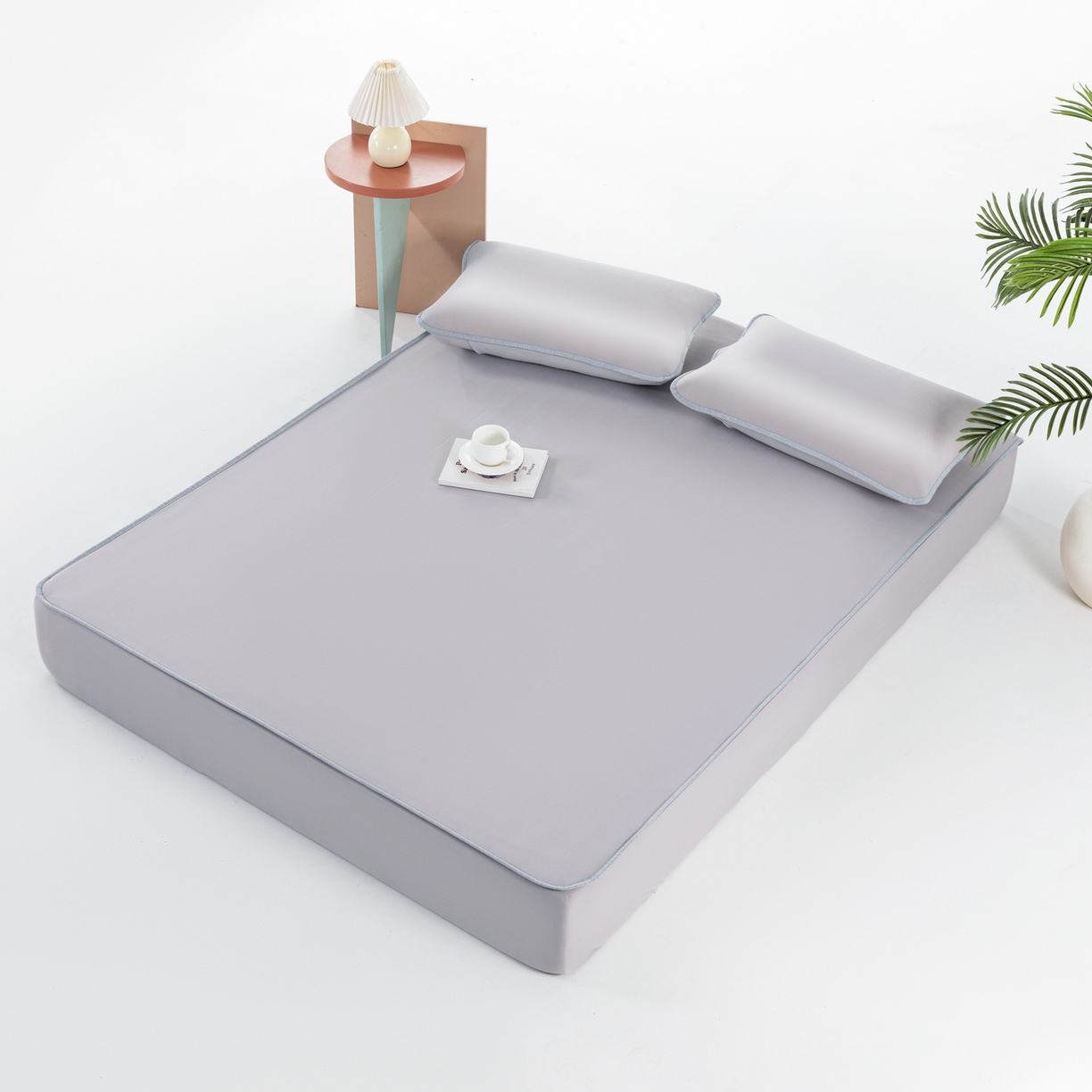 91家纺网 家纺一手货源 找家纺 （总）凌云家纺 2026新款A类100%锦纶凉感凉席床笠款