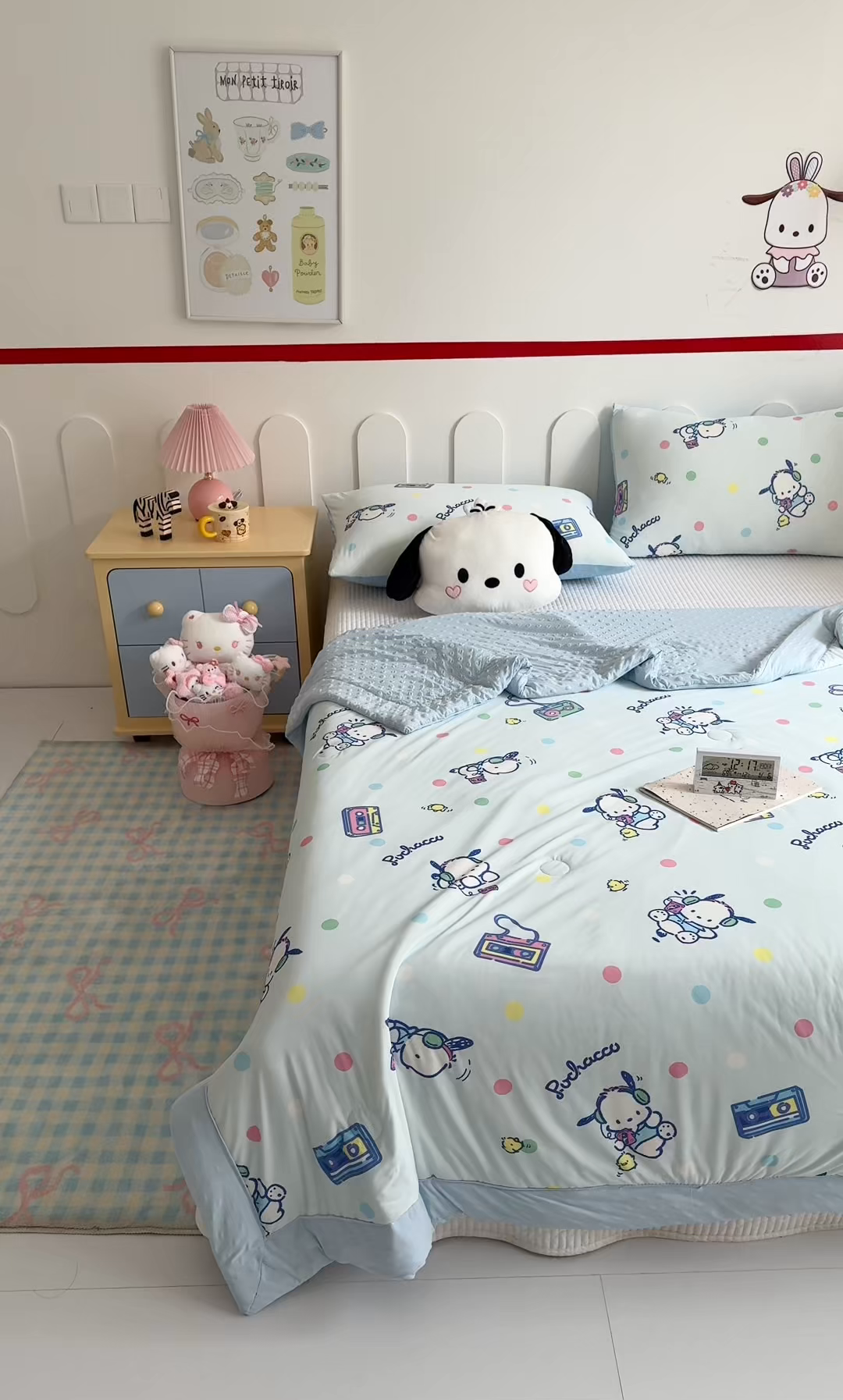 91家纺网 家纺一手货源 找家纺 花满路 2026新款儿童有氨凉感丝夏被夏凉被空调被 跳跳帕恰狗