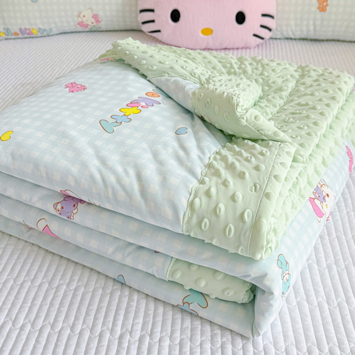 花满路 2026新款儿童有氨凉感丝夏被夏凉被空调被 小格kitty