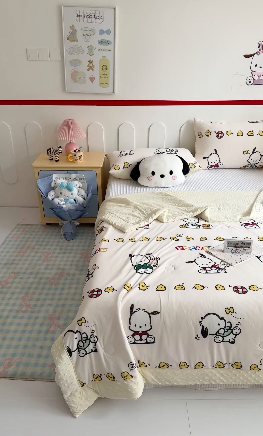 91家纺网 家纺一手货源 找家纺 花满路 2026新款儿童有氨凉感丝夏被夏凉被空调被 阳光帕恰狗