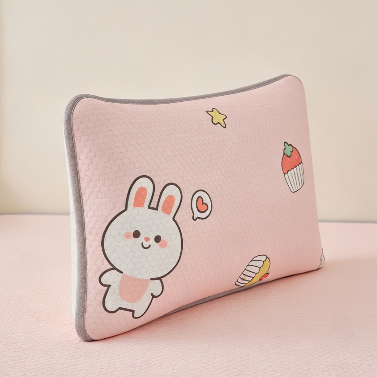 91家纺网 家纺一手货源 找家纺 （总）家品罗兰 2026新款夏季A类卡通印花冰豆豆冰丝凉席枕套凉感家用可机洗单人学生宿舍48×74cm一只一对