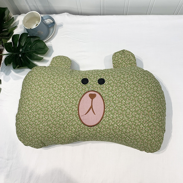 91家纺网 家纺一手货源 找家纺 （总）全美家居 2026新款全棉荞麦枕薰衣草枕刺绣枕芯可爱熊荞麦枕头枕芯