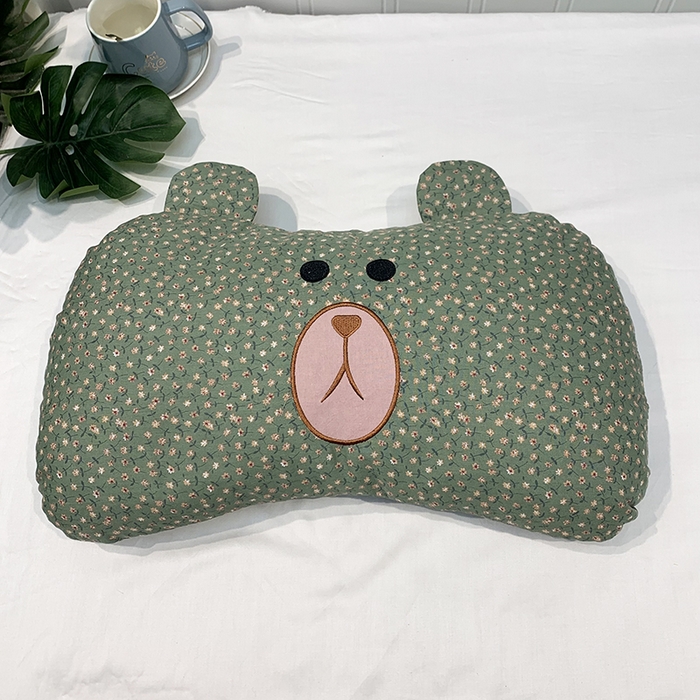 91家纺网 家纺一手货源 找家纺 （总）全美家居 2026新款全棉荞麦枕薰衣草枕刺绣枕芯可爱熊荞麦枕头枕芯