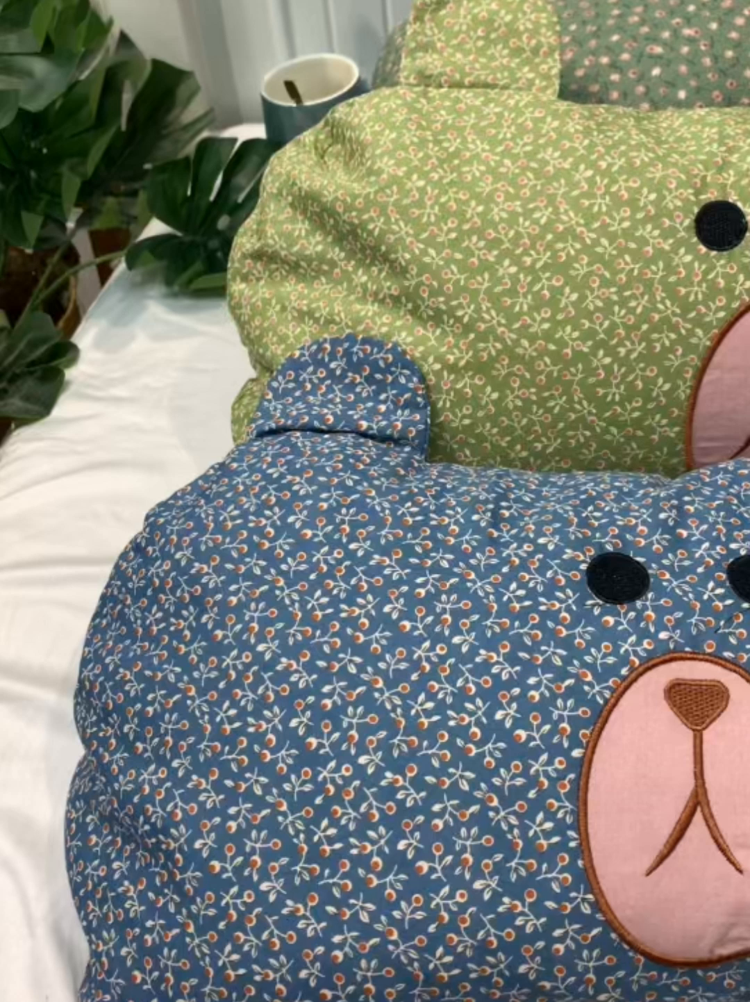 91家纺网 家纺一手货源 找家纺 （总）全美家居 2026新款全棉荞麦枕薰衣草枕刺绣枕芯可爱熊荞麦枕头枕芯