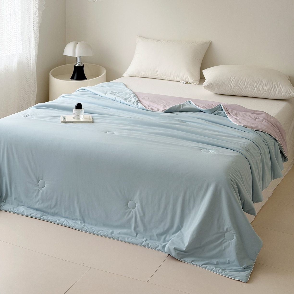 91家纺网 家纺一手货源 找家纺 （总）朵希曼 2026新款锦氨纯色凉感夏被夏凉被空调被