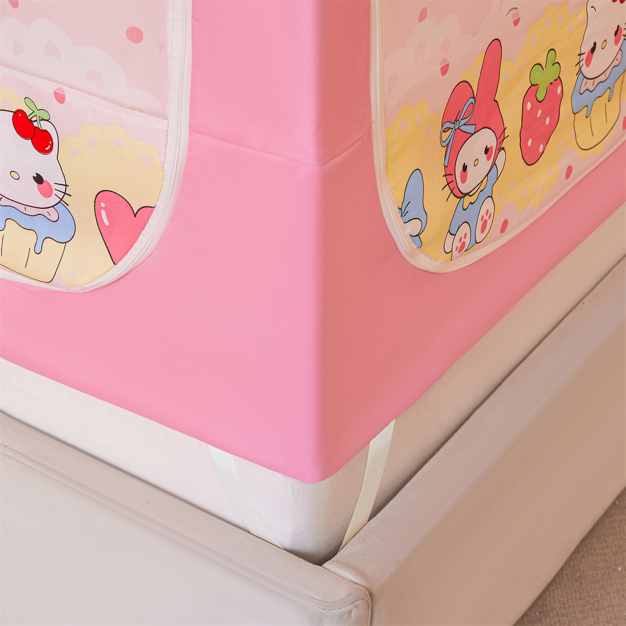 91家纺网 家纺一手货源 找家纺 （总）迪凡保罗蚊帐 2026新款2606专版卡通回底全底AB版遮光帘坐床蚊帐