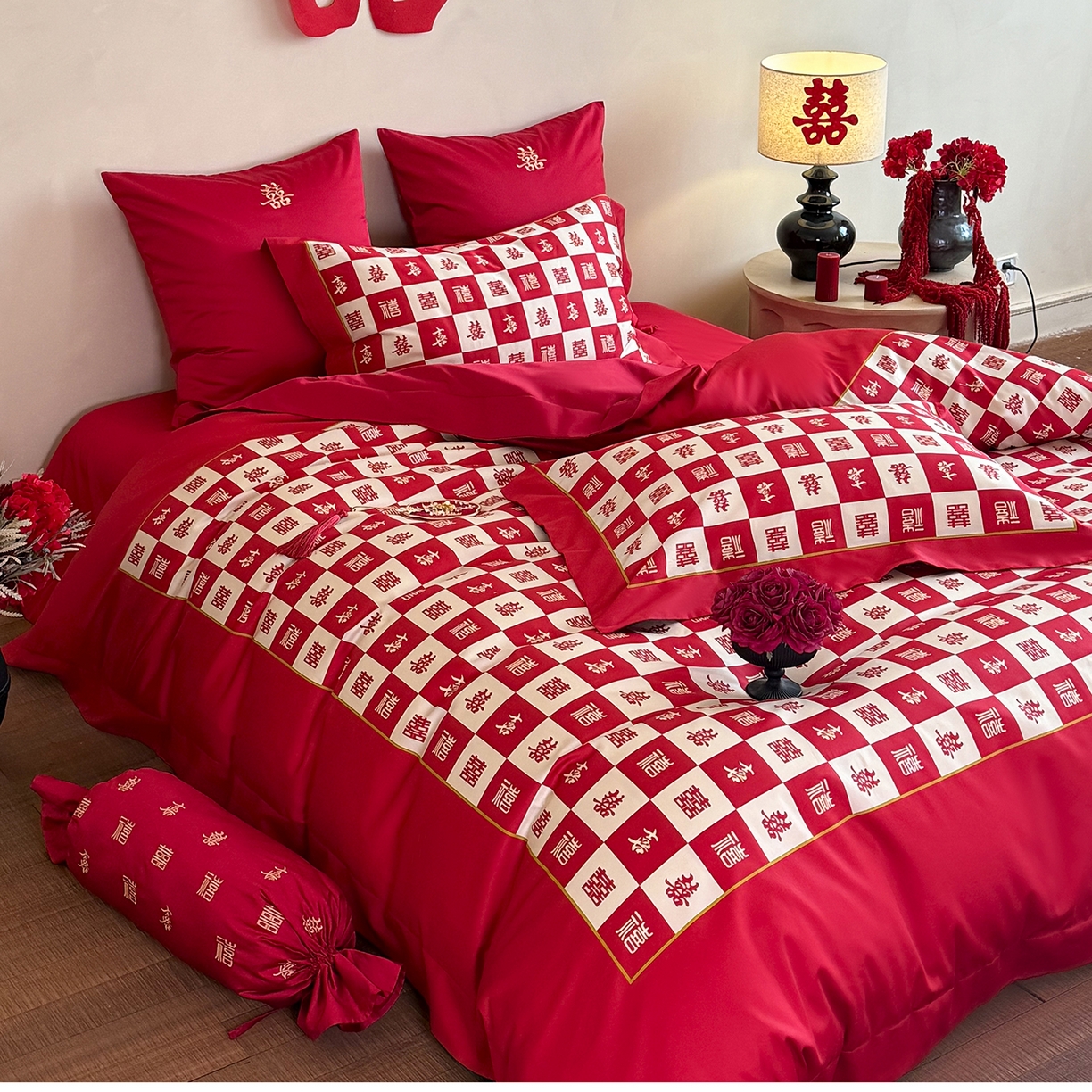 91家纺网 家纺一手货源 找家纺 （总）江涞 2026新款100S长绒棉数码印花四件套-添禧