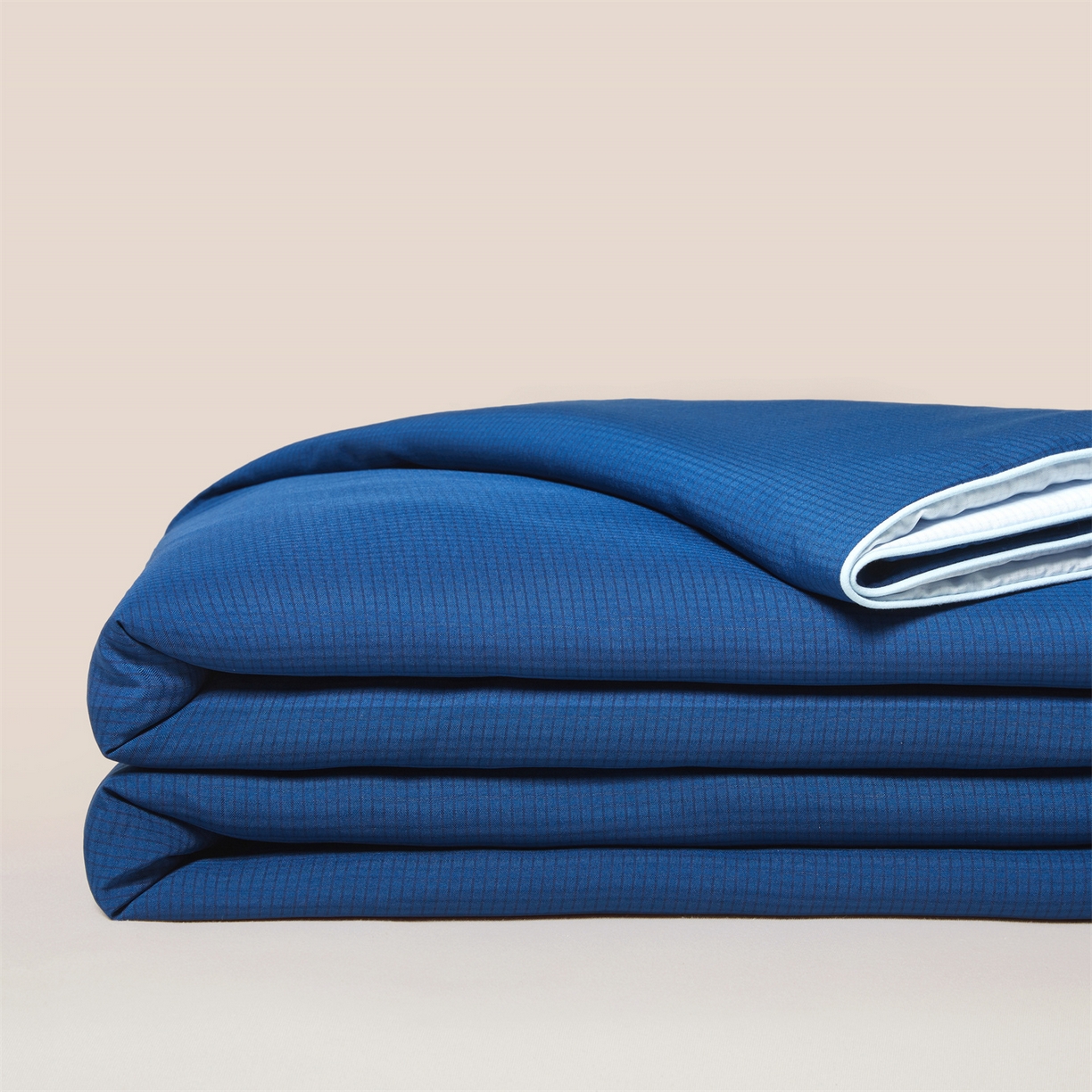 91家纺网 家纺一手货源 找家纺 景眠 2026新款华夫格凉感夏被 华夫格-海洋蓝