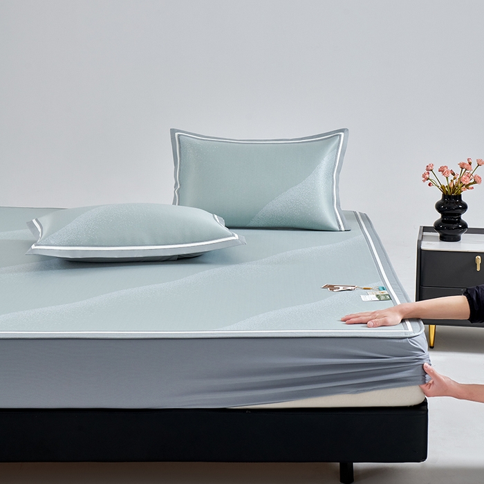 91家纺网 家纺一手货源 找家纺 （总）小牛席业 2026新款星空凉感冰丝席席子凉席-床笠款