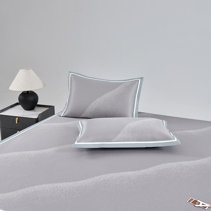 91家纺网 家纺一手货源 找家纺 小牛席业 2026新款星空凉感冰丝席席子凉席-床笠款 灰色