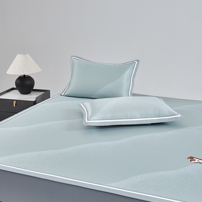 91家纺网 家纺一手货源 找家纺 小牛席业 2026新款星空凉感冰丝席席子凉席-床笠款 绿色