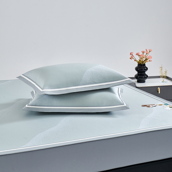 91家纺网 家纺一手货源 找家纺 小牛席业 2026新款星空凉感冰丝席席子凉席-床笠款 绿色