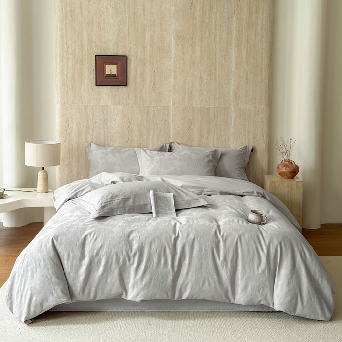 91家纺网 家纺一手货源 找家纺 （总）奈萝家纺 2026新款长绒棉纯棉水洗全棉浮雕提花四件套