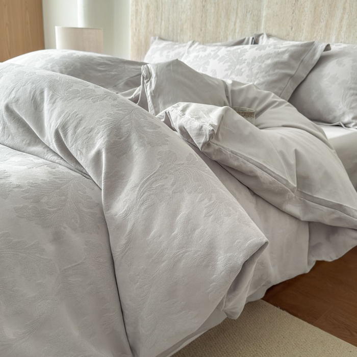 91家纺网 家纺一手货源 找家纺 （总）奈萝家纺 2026新款长绒棉纯棉水洗全棉浮雕提花四件套