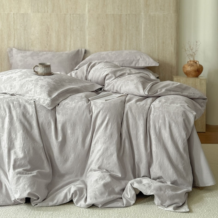 91家纺网 家纺一手货源 找家纺 （总）奈萝家纺 2026新款长绒棉纯棉水洗全棉浮雕提花四件套