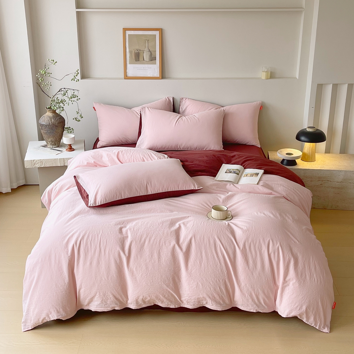 91家纺网 家纺一手货源 找家纺 （总）春皖家纺 2026春夏新款双拼全棉纯棉水洗棉四件套