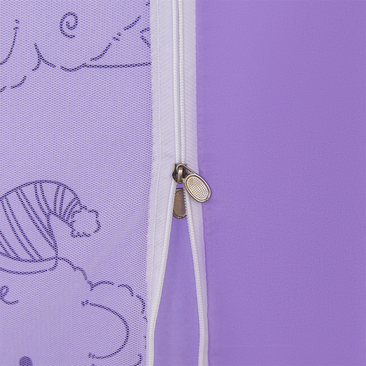 91家纺网 家纺一手货源 找家纺 迪凡保罗蚊帐 2026新款2606专版卡通回底全底AB版遮光帘坐床蚊帐 萌萌狗-无床帘