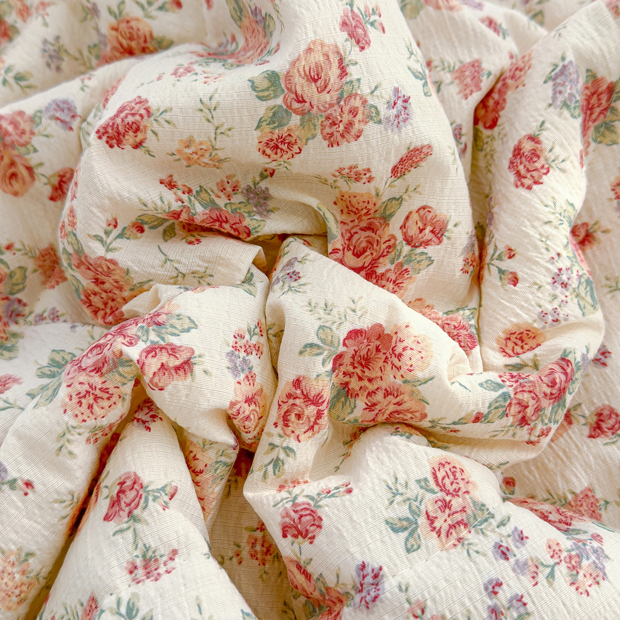 91家纺网 家纺一手货源 找家纺 弗苓家纺 2026新款A类云感有氧双层纱夏被夏凉被 梨花落