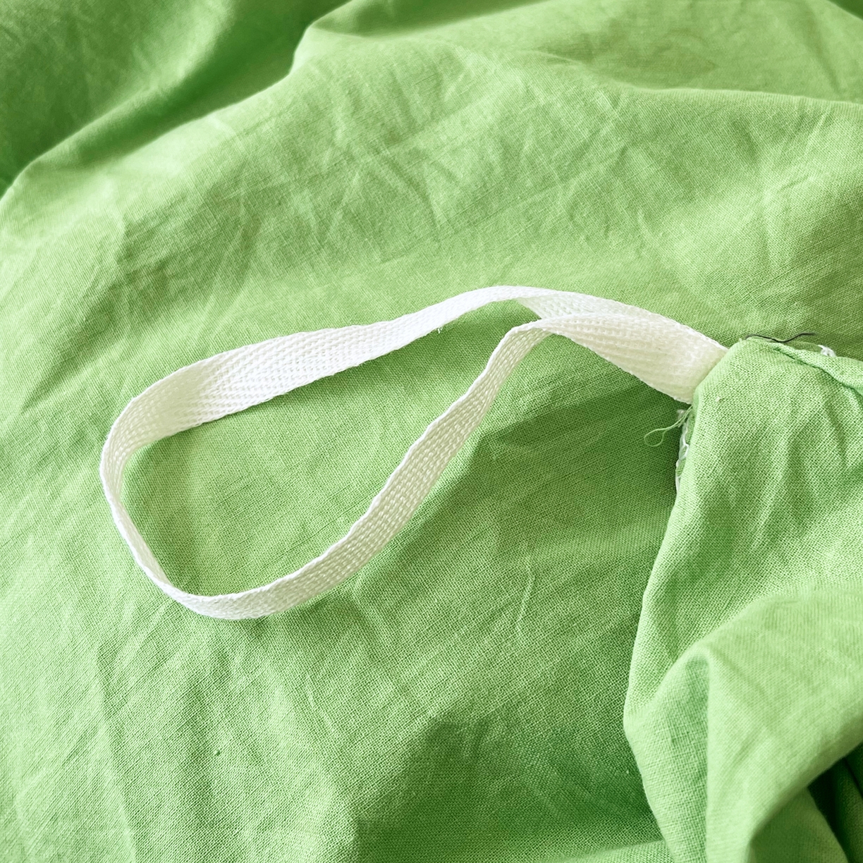 91家纺网 家纺一手货源 找家纺 春皖家纺 2026春夏新款双拼全棉纯棉水洗棉四件套 青草绿-卡其