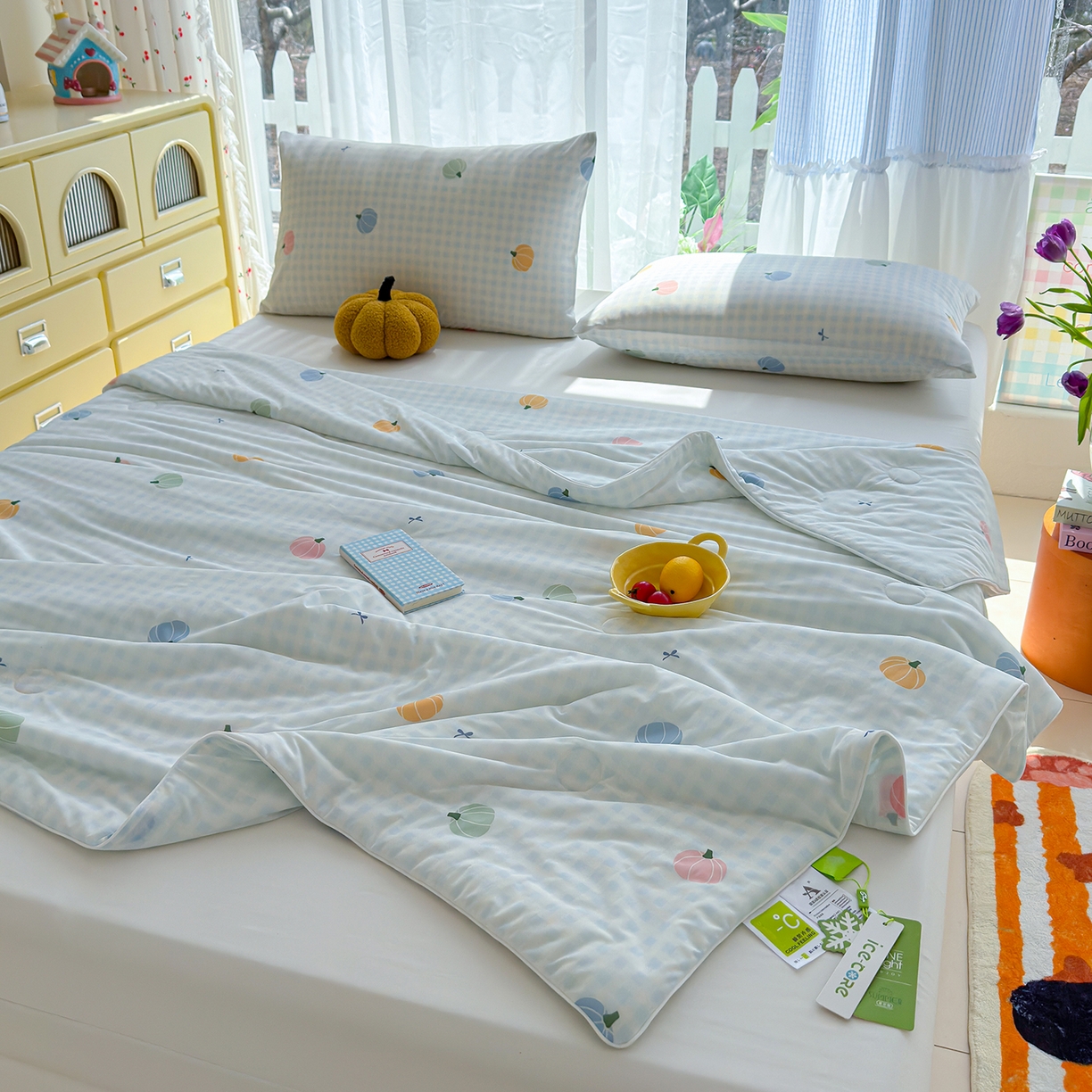 91家纺网 家纺一手货源 找家纺 （总）弗苓家纺 2026新款麻绳款锦氨凉感丝夏被夏凉被空调被