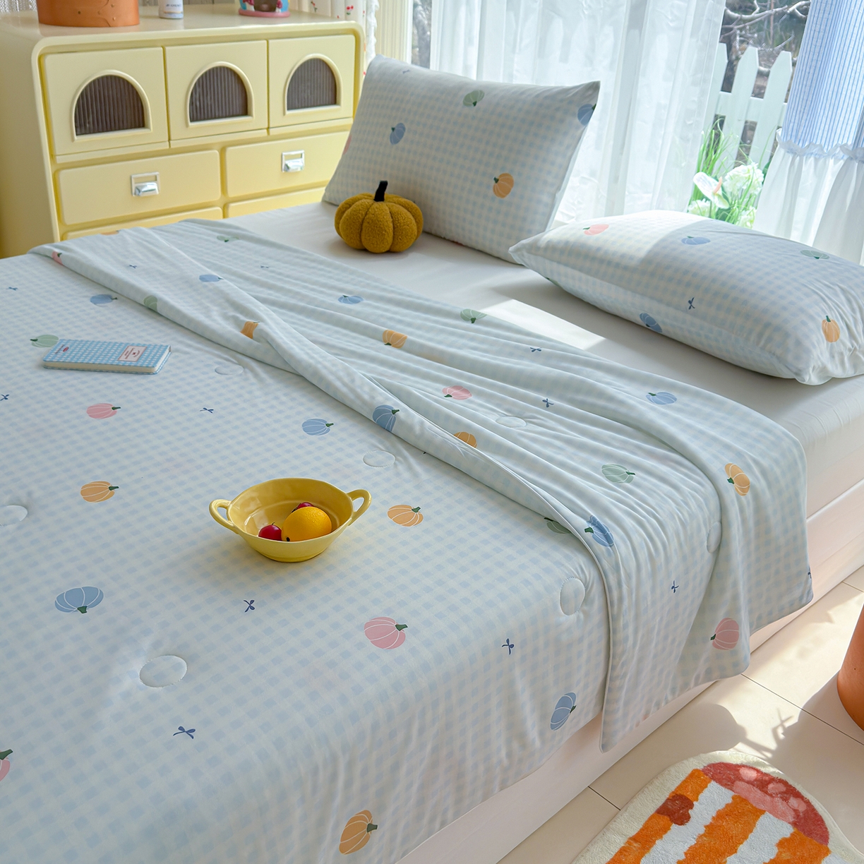 91家纺网 家纺一手货源 找家纺 （总）弗苓家纺 2026新款麻绳款锦氨凉感丝夏被夏凉被空调被