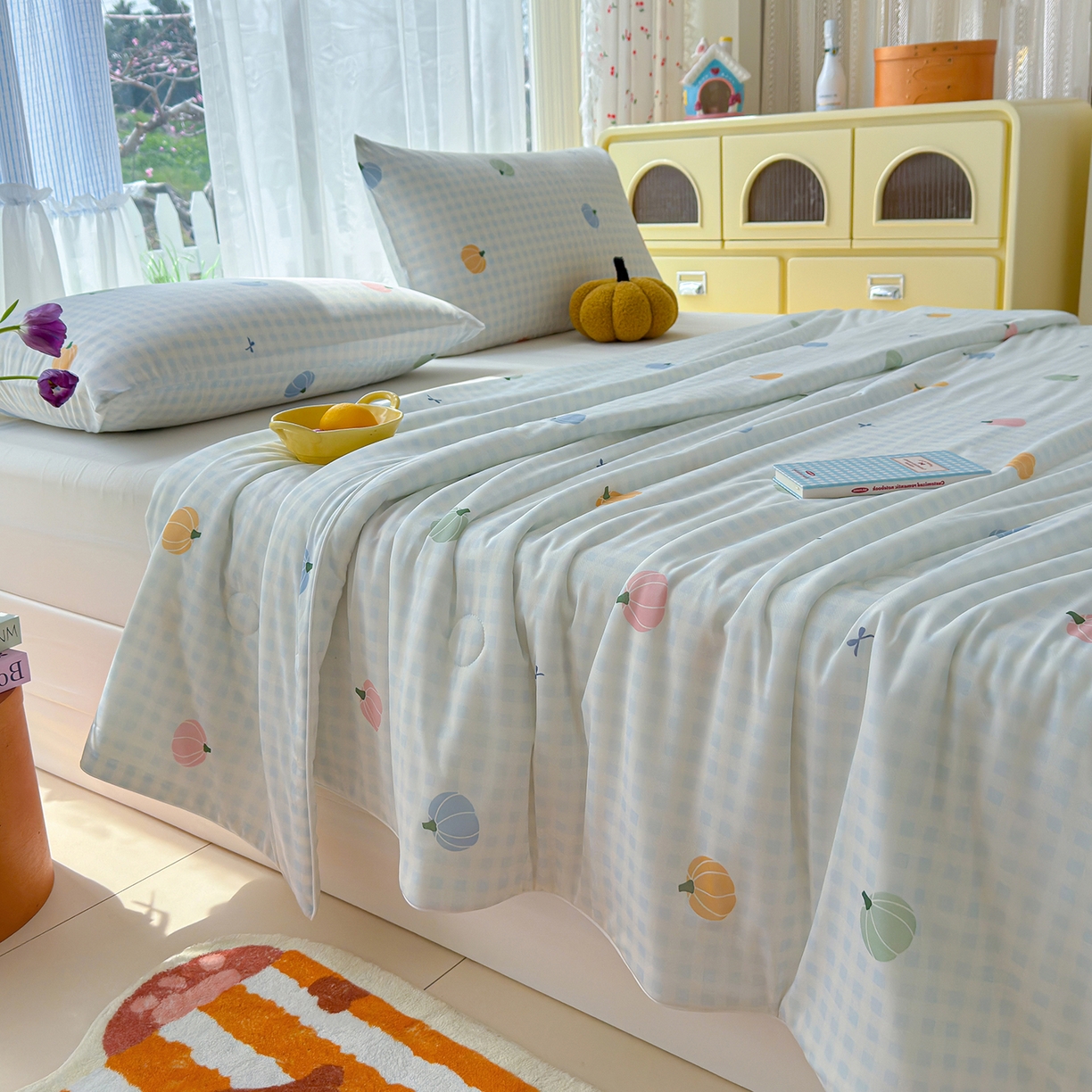 91家纺网 家纺一手货源 找家纺 （总）弗苓家纺 2026新款麻绳款锦氨凉感丝夏被夏凉被空调被