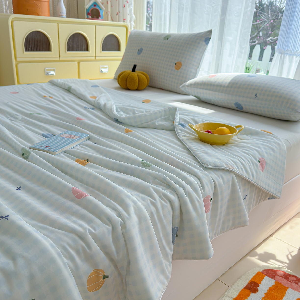 91家纺网 家纺一手货源 找家纺 （总）弗苓家纺 2026新款麻绳款锦氨凉感丝夏被夏凉被空调被