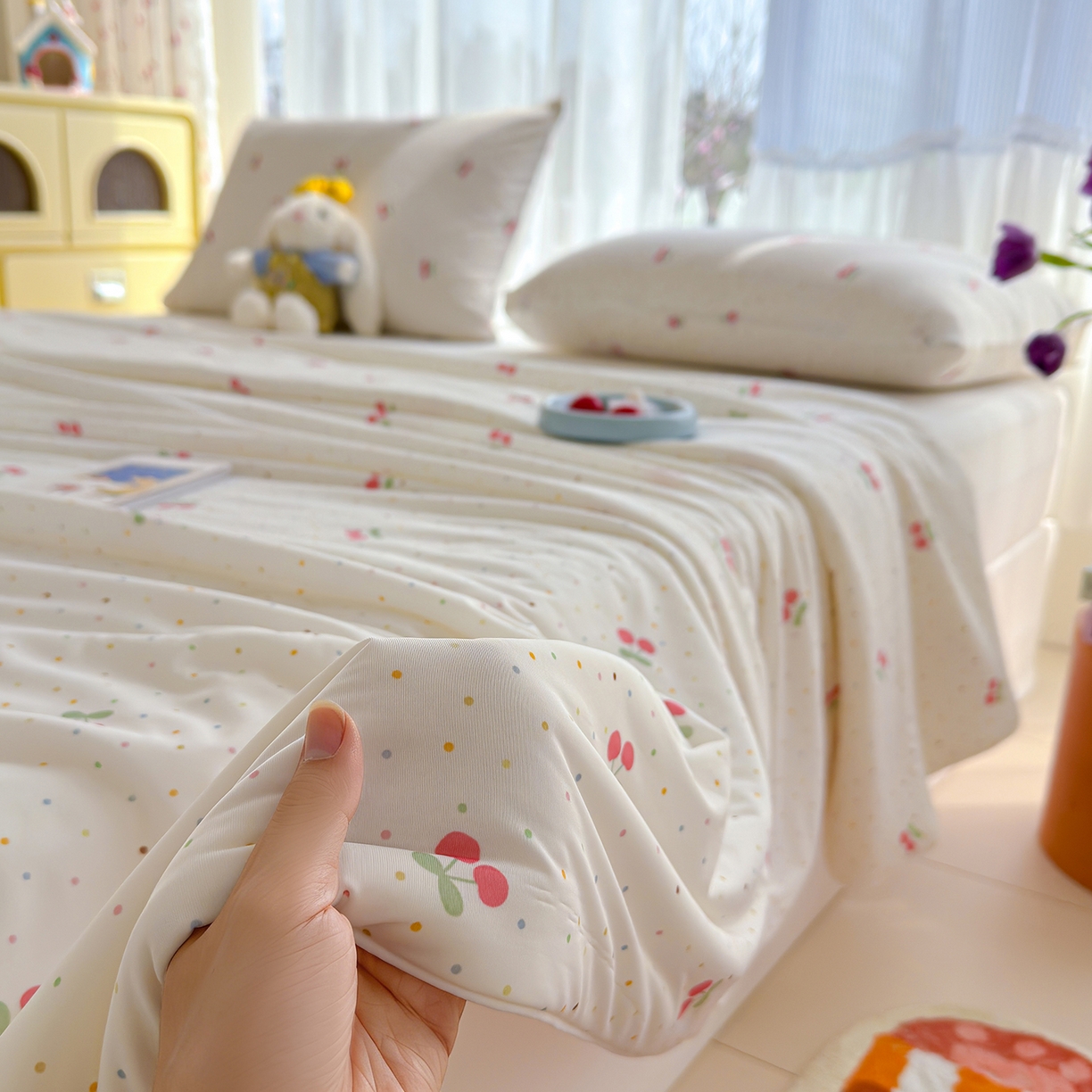 91家纺网 家纺一手货源 找家纺 （总）弗苓家纺 2026新款麻绳款锦氨凉感丝夏被夏凉被空调被