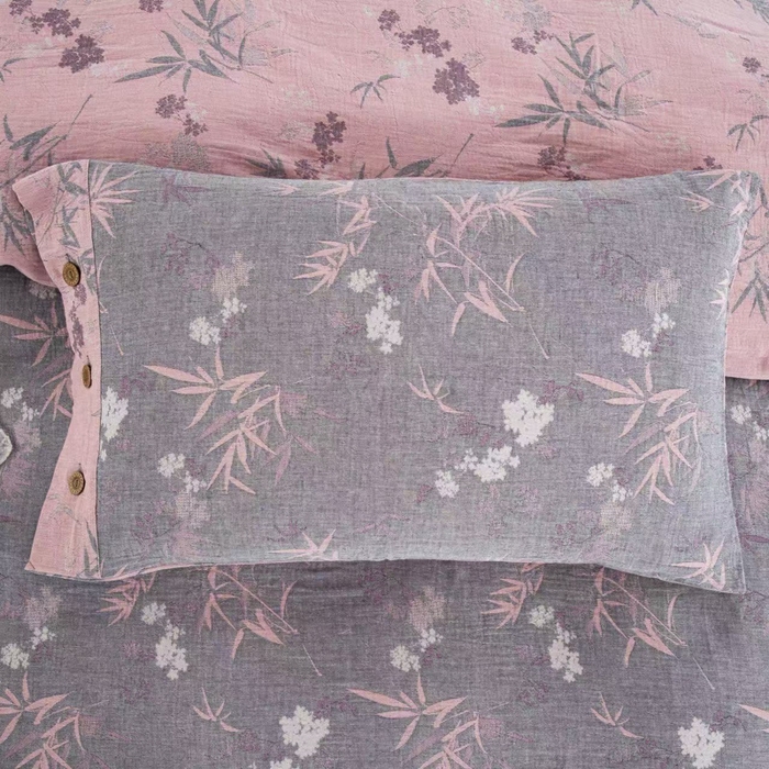 91家纺网 家纺一手货源 找家纺 （总）云天家纺 2026新款A类全棉纯棉色织提花双层纱纽扣款四件套