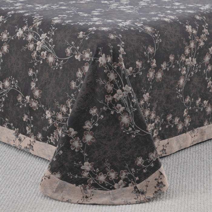 91家纺网 家纺一手货源 找家纺 云天家纺 2026新款A类全棉纯棉色织提花双层纱纽扣款四件套 梅花水墨