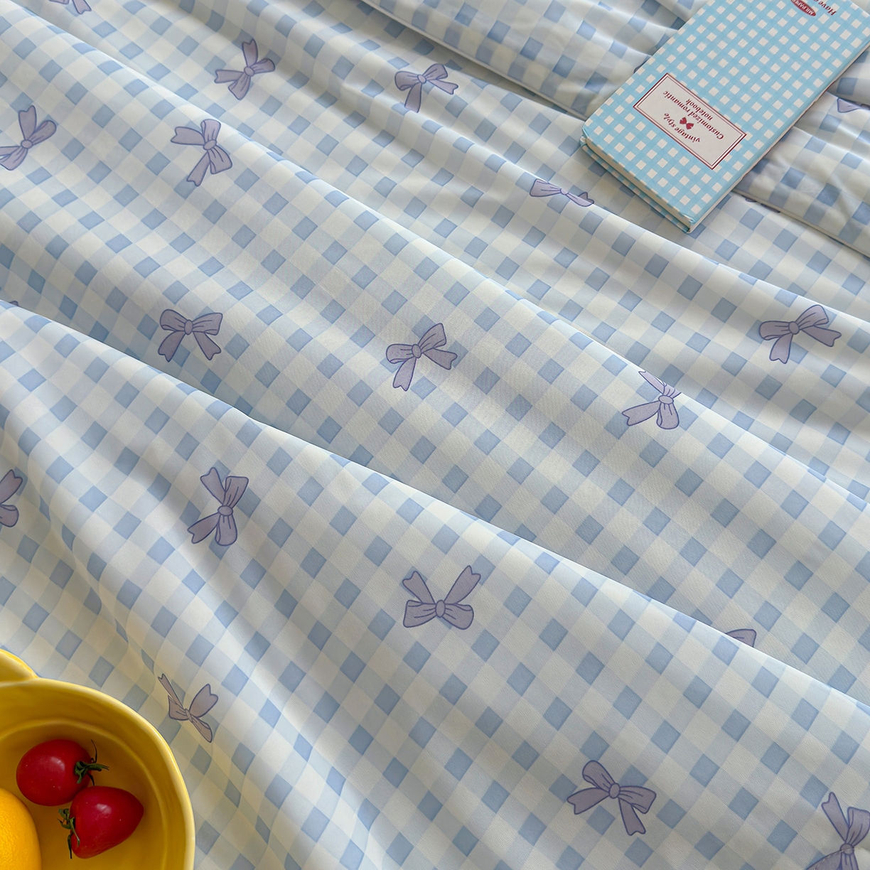 91家纺网 家纺一手货源 找家纺 弗苓家纺 2026新款麻绳款锦氨凉感丝夏被夏凉被空调被 蝴蝶结