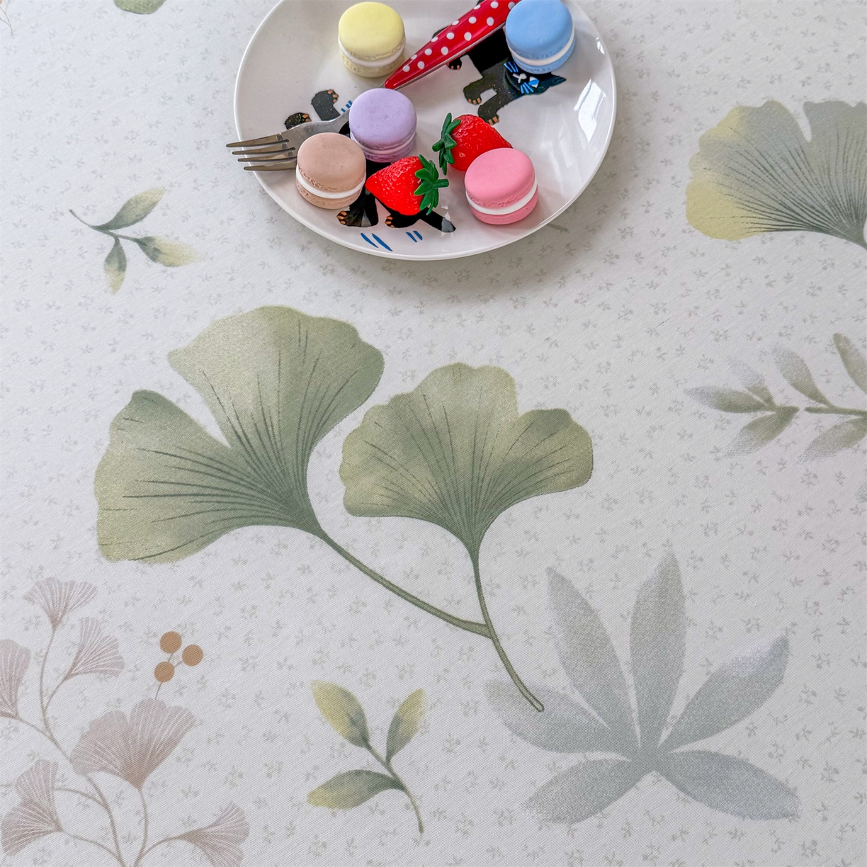 91家纺网 家纺一手货源 找家纺 晨晨家纺 2026春夏新款小清新全棉纯棉印花床单三件套 幸运叶