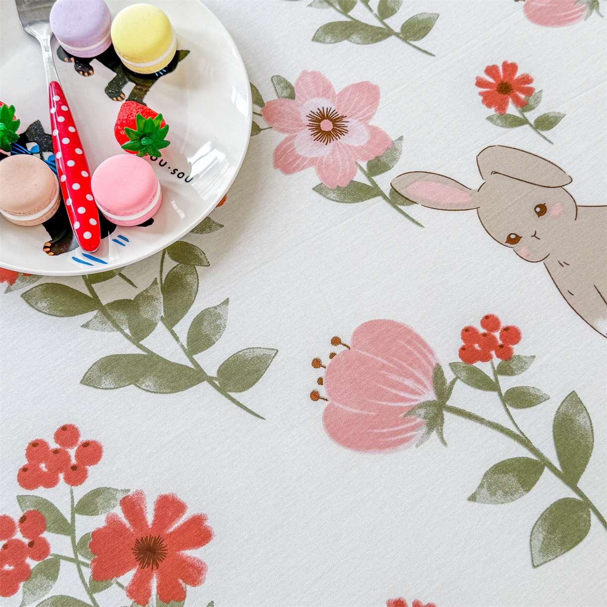 91家纺网 家纺一手货源 找家纺 晨晨家纺 2026春夏新款小清新全棉纯棉印花床单三件套 丛林意趣