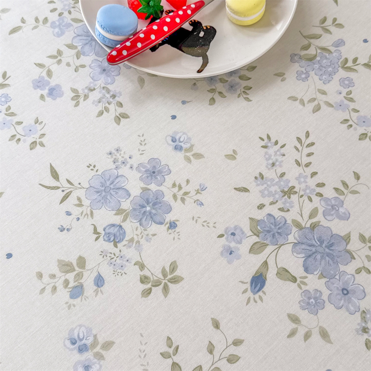 91家纺网 家纺一手货源 找家纺 晨晨家纺 2026春夏新款小清新全棉纯棉印花床单三件套 汀兰点素