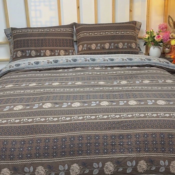 91家纺网 家纺一手货源 找家纺 云天家纺 2026新款A类全棉纯棉色织提花双层纱纽扣款四件套 圣诞