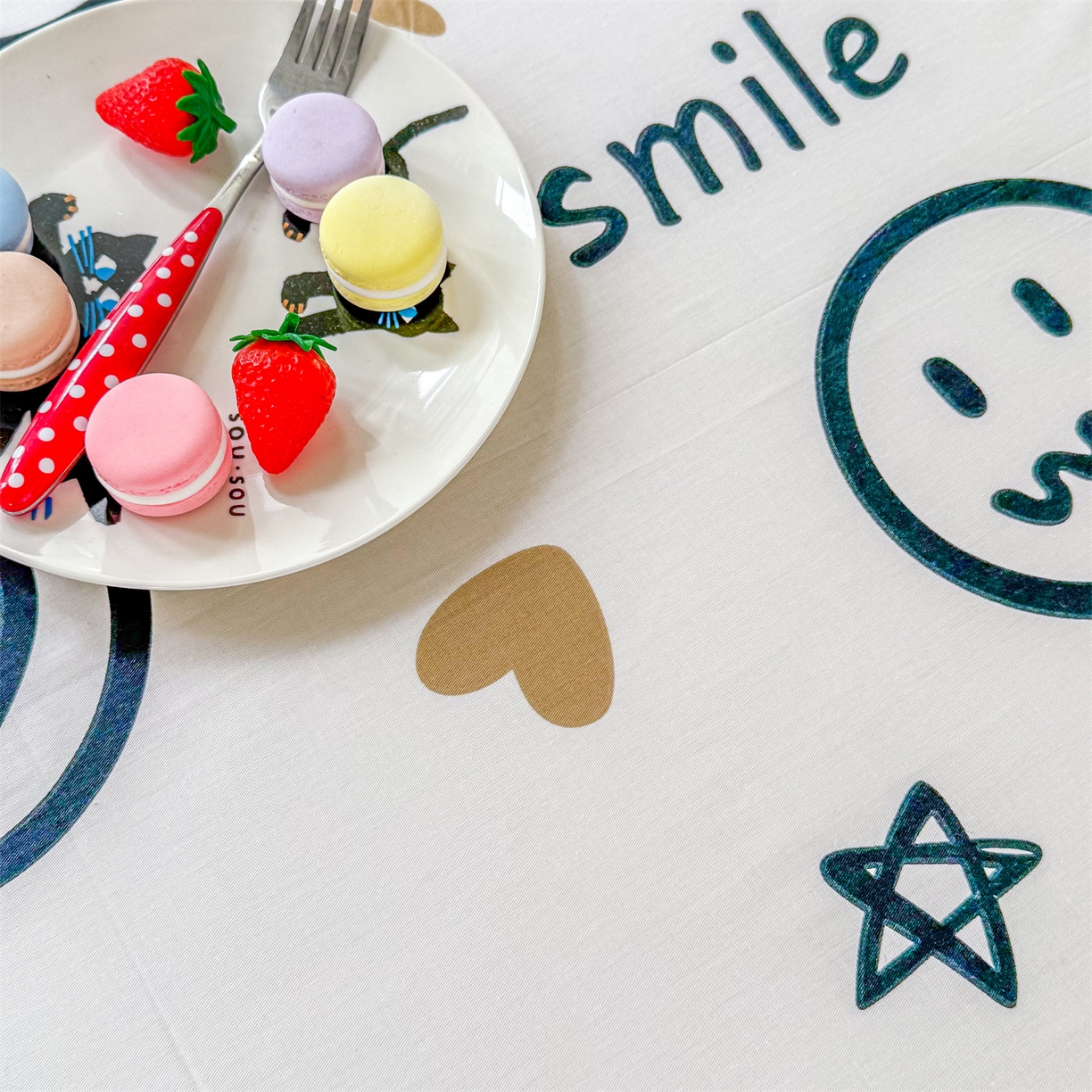 91家纺网 家纺一手货源 找家纺 晨晨家纺 2026春夏新款小清新全棉纯棉印花床单三件套 乐天派