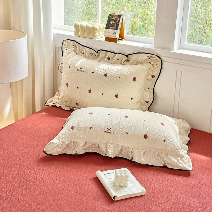 91家纺网 家纺一手货源 找家纺 （总）利禾家纺 2026新款法式花边泡芙纱夏被四件套