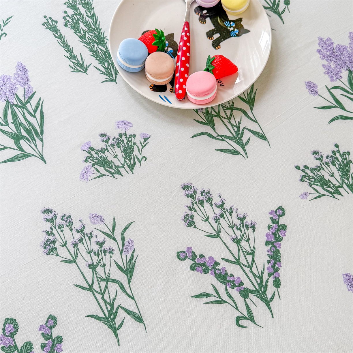 91家纺网 家纺一手货源 找家纺 晨晨家纺 2026春夏新款小清新全棉纯棉印花床单三件套 薰衣草