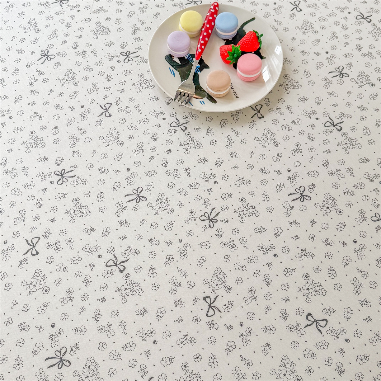 91家纺网 家纺一手货源 找家纺 晨晨家纺 2026春夏新款小清新全棉纯棉印花床单三件套 墨蝶