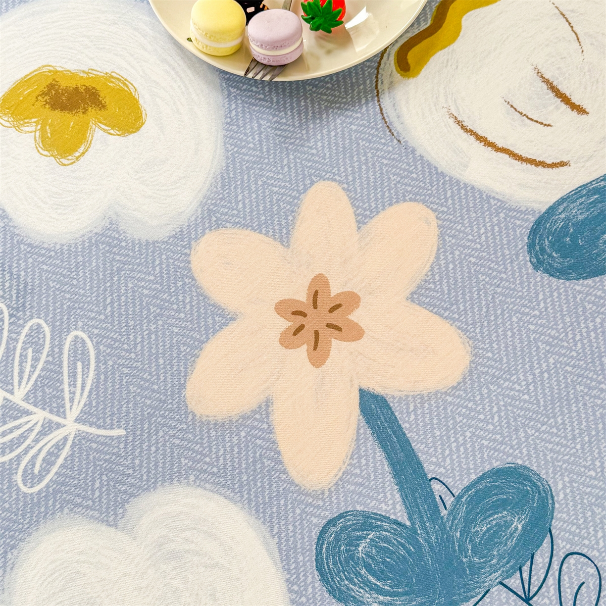 91家纺网 家纺一手货源 找家纺 晨晨家纺 2026春夏新款小清新全棉纯棉印花床单三件套 雅卉